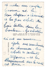 Load image into Gallery viewer, Couple at Bourg-en-Bresse, Auvergne-Rhône-Alpes, France Vintage Original Postcard # 0729 - 1950's
