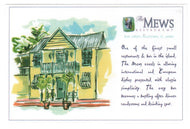 The Mews Restaurant, Holetown, St. James, Barbados Vintage Original Postcard # 0735 - Early 2000's