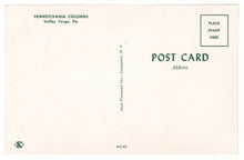 Load image into Gallery viewer, Pennsylvania Columns, Valley Forge, Pennsylvania, USA Vintage Original Postcard # 0742 - New - 1960's
