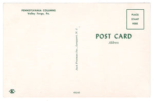 Pennsylvania Columns, Valley Forge, Pennsylvania, USA Vintage Original Postcard # 0742 - New - 1960's