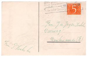 Congratulations - Hartelijk Gefeliciteerd Vintage Original Postcard # 0754 - Post Marked May 3, 1965