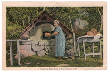 Load image into Gallery viewer, Roadside Bake Oven in Rural Quebec, Canada Vintage Original Postcard # 0756 - July 13, 1939
