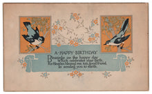 Load image into Gallery viewer, A Happy Birthday Vintage Original Postcard # 0766 - Dated 1900
