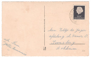 Get Well Soon - Von Harte Beterschap Vintage Original Postcard # 0767 - Post Marked 1960's