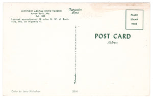 Arrow Rock Tavern, Arrow Rock, Missouri, USA Vintage Original Postcard # 0769 - New - 1960's