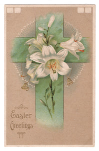 Easter Greetings Vintage Original Postcard # 0771 - New - 1920's