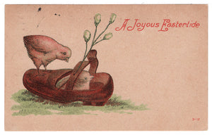 A Joyous Eastertide Vintage Original Postcard # 0773 - Post Marked March 16, 1910