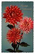 Congratulations - Hartelijk Gefeliciteerd Vintage Original Postcard # 0776 - Post Marked October 9, 1962