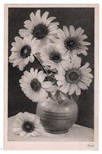 Load image into Gallery viewer, Greetings with Flowers Vintage Original Postcard # 0805 - 1940&#39;s
