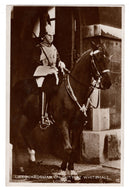 Lifeguardsman on Duty, Whitehall, London, England Vintage Original Postcard # 0814 - New 1930's - Real Photograph