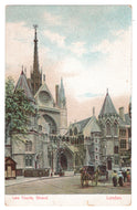 Law Courts, Strand, London, England Vintage Original Postcard # 0822 - New - Early 1900's