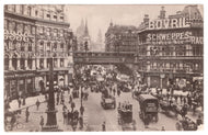 Ludgate Hill, London, England Vintage Original Postcard # 0827 - New - 1930's