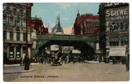 Ludgate Circus, London, England Vintage Original Postcard # 0829 - Post Marked December 11, 1916