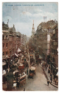 Cheapside Looking East, London, England Vintage Original Postcard # 0832 - New - Early 1900's