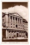 Bank of England, London, England Vintage Original Postcard # 0840 - New - 1930's - Real Photograph