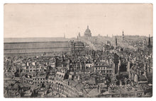 Load image into Gallery viewer, London, A Panoramic View taken from The Monument, London, England Vintage Original Postcard # 0846 - New - 1930's
