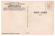 Load image into Gallery viewer, The Benjamin Franklin Hotel, Philadelphia, Pennsylvania, USA Vintage Original Postcard # 0856 - New - 1960&#39;s
