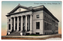 Load image into Gallery viewer, Carnegie-Stout Free Library, Dubuque, Iowa, USA Vintage Original Postcard # 0863 - New - 1940's

