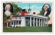 Mount Vernon, Virginia, USA - Home of George Washington Vintage Original Postcard # 0864 - 1930's