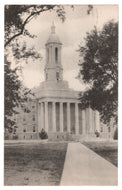 State College, Pennsylvania, USA - Tower of Old Main Vintage Original Postcard # 0872 - Post Marked September 17, 1935