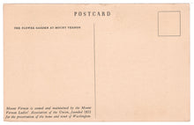 Load image into Gallery viewer, Mount Vernon, Virginia, USA - Flower Gardens Vintage Original Postcard # 0874 - New - 1940'
