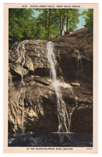 Load image into Gallery viewer, Dutch Creek Falls, Valle Crucis, North Carolina, USA Vintage Original Postcard # 0878 - 1940's
