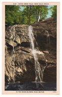 Dutch Creek Falls, Valle Crucis, North Carolina, USA Vintage Original Postcard # 0878 - 1940's