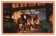 Load image into Gallery viewer, Chinese Settlement, Los Angeles, California, USA Vintage Original Postcard # 0890 - New 1940&#39;s
