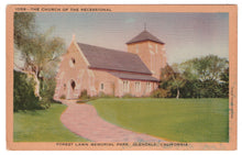 Load image into Gallery viewer, The Church of the Recessional, Glendale, California, USA - Forest Lawn Memorial Park Vintage Original Postcard # 0894 - 1940&#39;s
