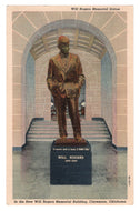 Will Rogers Memorial, Claremore, Oklahoma, USA Vintage Original Postcard # 0896 - New - 1950's