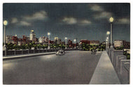 Dallas - Night View from Viaduct, Texas USA Vintage Original Postcard # 0902 - New 1960's