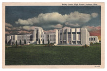 Load image into Gallery viewer, Bailey Junior High School, Jackson, Mississippi, USA Vintage Original Postcard # 0906 - Post Marked May 9, 1949
