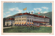 Fort William Henry Hotel, Lake George, New York, USA Vintage Original Postcard # 0909 - Post Marked August 17, 1937