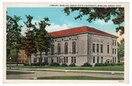 Bowling Green University - Library, Bowling Green, Ohio, USA Vintage Original Postcard # 0911 - New - 1940's