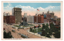 Load image into Gallery viewer, Cleveland - Downtown View, Ohio, USA Vintage Original Postcard # 0915 - Post Marked September 27, 1917
