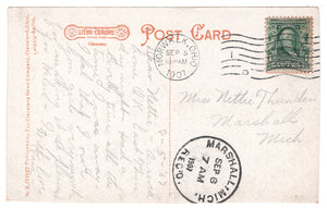M. E. Church, Norwalk, Ohio, USA Vintage Original Postcard # 0918 - Post Marked September 5, 1907