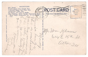 Netherland Plaza Hotel, Cincinnati, Ohio, USA Vintage Original Postcard # 0920 - Post Marked May 8, 1939