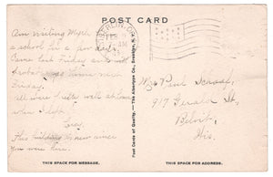 Oberlin College - Chapel, Oberlin, Ohio, USA Vintage Original Postcard # 0925 - Post Marked February 9, 1922