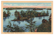 Out of Sight Channel, Thousand Islands, New York, USA Vintage Original Postcard # 0930 - Post Marked October 24, 1941