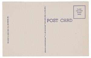 Cecil County Court House, Elkton, Maryland, USA - Colonel Joseph W. Hawley Vintage Original Postcard # 0936 - New - 1940's