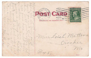 Valley Water Mills, Springfield, Missouri, USA Vintage Original Postcard # 0939 - Post Marked June 8, 1911