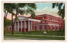 Load image into Gallery viewer, Mississippi State College for Women - Whitfield Auditorium, Columbus, Mississippi, USA Vintage Original Postcard # 0943 - New - 1940&#39;s

