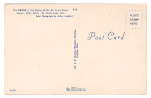 St. Croix River, Wisconsin, USA Vintage Original Postcard # 4604 - New, 1960's