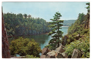 St. Croix River, Wisconsin, USA - Bird's Eye View of the Dalles Vintage Original Postcard # 4605 - New, 1960's