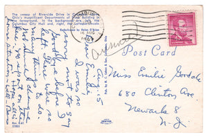 LeVeque - Lincoln Tower, Columbus, Ohio, USA Vintage Original Postcard # 4606 - Post Marked August 16, 1965