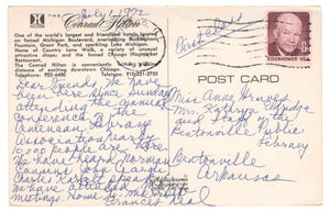 Conrad Hilton, Chicago, Illinois, USA Vintage Original Postcard # 4623 - July 1, 1972