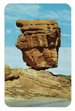 Load image into Gallery viewer, Gardens of the Gods, Pikes Peak, Colorado, USA - Famous Balanced Rock Vintage Original Postcard # 4639 - New - 1960&#39;s
