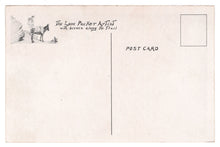 Load image into Gallery viewer, The Lone Packer Artist with Scenes Along The Way, USA Vintage Original Postcard # 4652 - New 1970's
