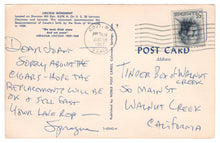 Load image into Gallery viewer, Lincoln Monument, Sherman Hill, Wyoming, USA Vintage Original Postcard # 4656 - Post Marked August 18, 1967
