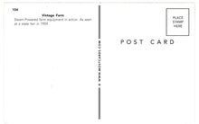 Load image into Gallery viewer, Steam-Powered Farm Equipment - State Fair, USA Vintage Original Postcard # 4659 - New - 1959
